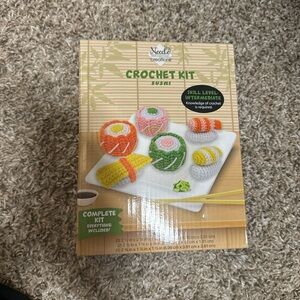 Needle & Thread Sushi Crochet Kit - Yellow, Green, Pink